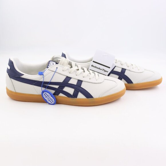 NIB Onitsuka Tiger Tokuten Leather Sneakers in Glacier Grey/Peacoat US Men's 11 - Picture 2 of 12
